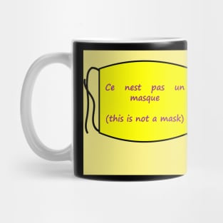 this is not a mask Mug